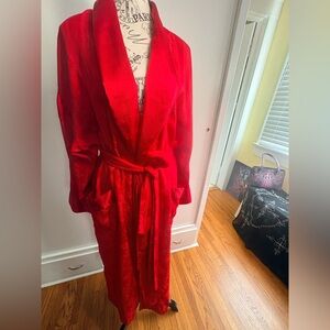 Vintage Victorias Secret Red Women's Robe